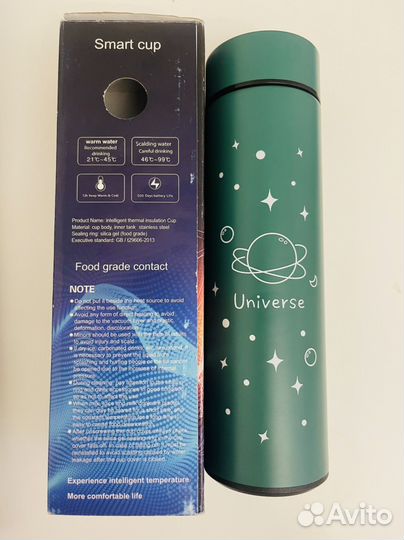 Термокружка термос universe космос с индик. новая