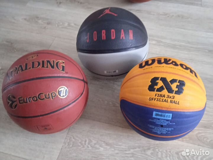 Баскетбольный мяч wilson 3x3, Spalding, Jordan 7