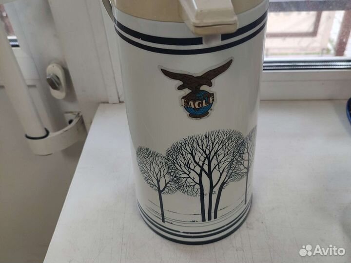 Термос большой 3 литра помповый