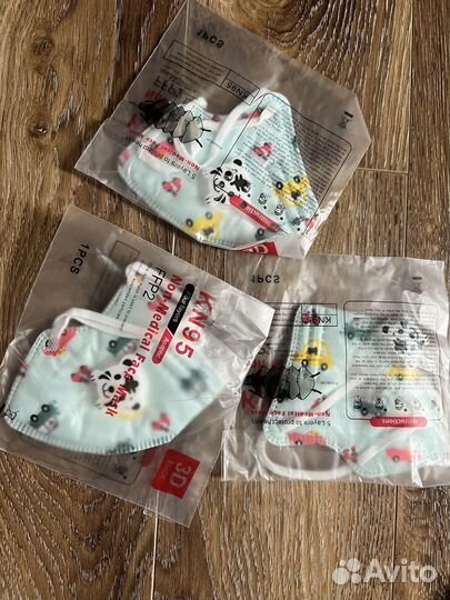 Детская маска с респиратором kn95 (3шт)