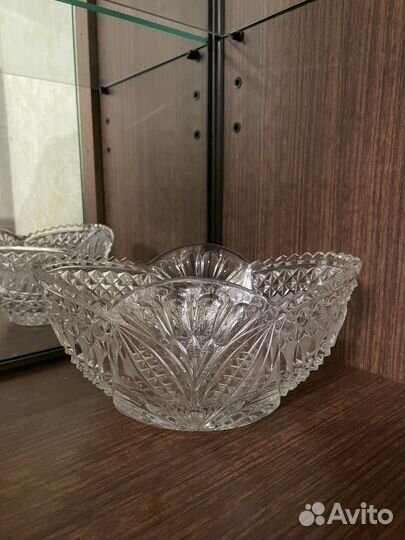 Конфетница хрустальная