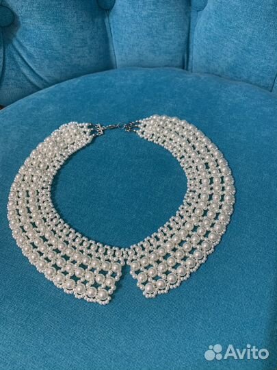 Жемчужное колье-воротник