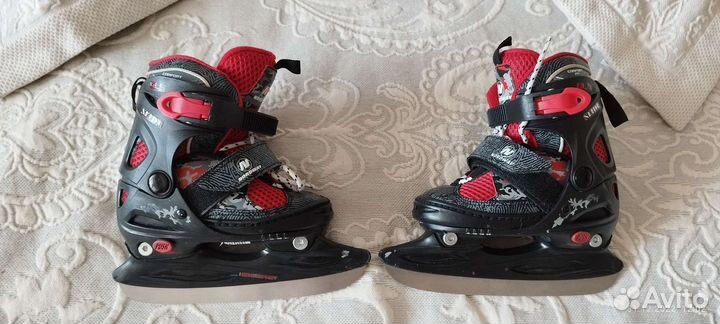 Коньки раздвижные, размер 27