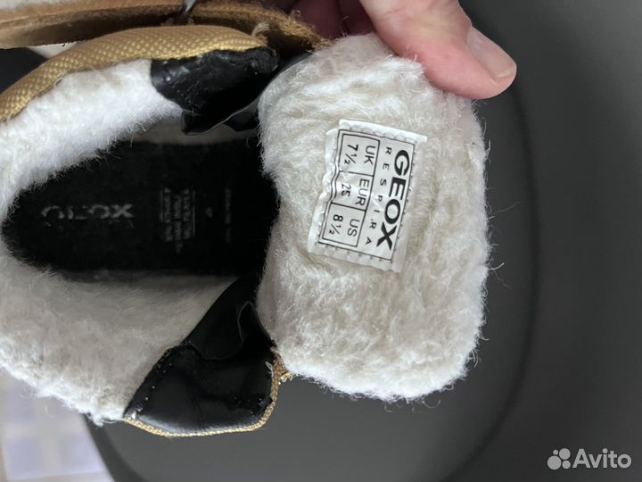 Зимние ботинки geox, 25
