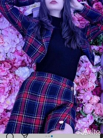 Костюм shine пиджак и юбка