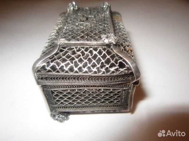 Шкатулка для ювелирных украшений серебро 1861 г