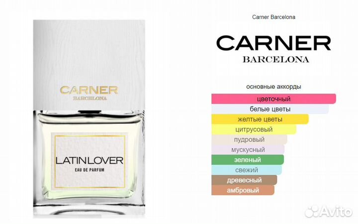 Carner Barcelona Latin Lover делюсь отливанты