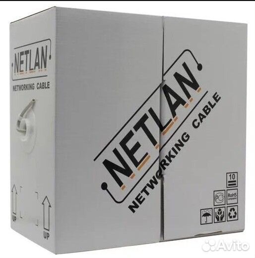 Кабель витая пара UTP 4 пары, категория 5е медь