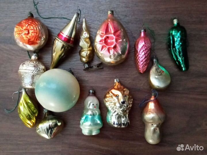 Елочные игрушки СССР на прищепке
