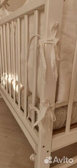 Детское постельное белье с бортиками