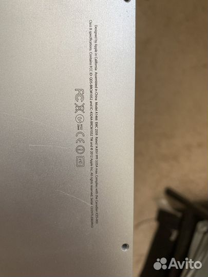 Задняя крышка macbook air a1466