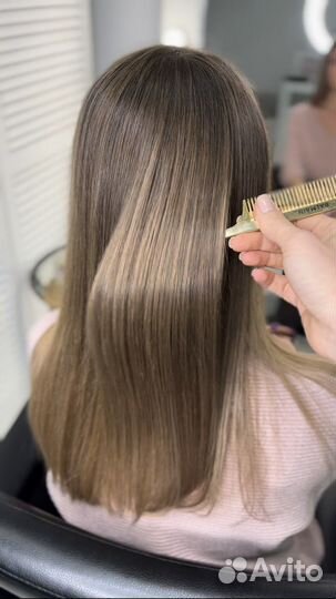 Коррекция наращённых волос