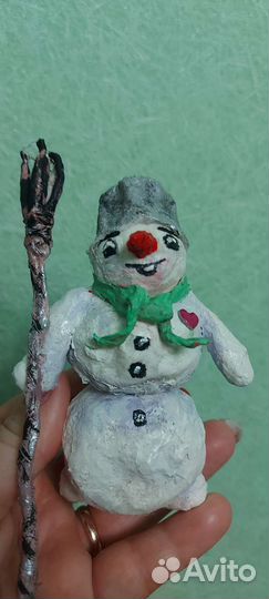 Игрушки из ваты на елку