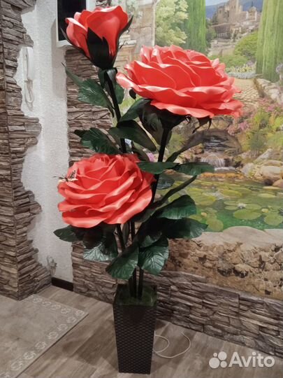 Светильник роза из изолона