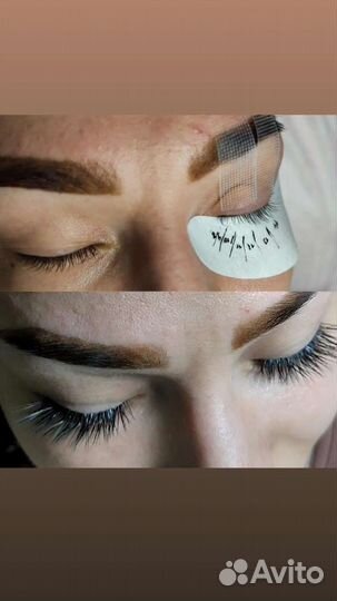 Бров, наращивание ресниц