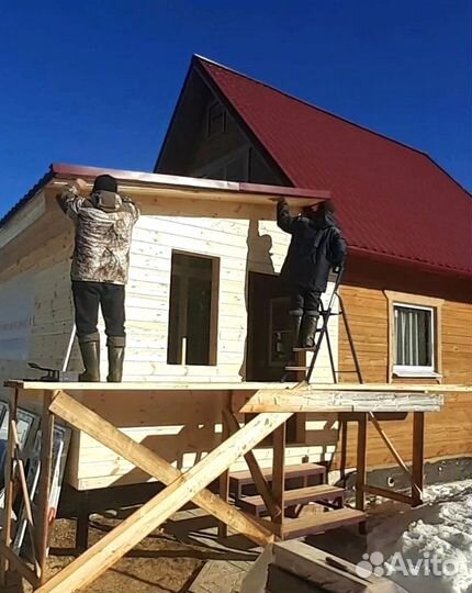 Пристройка к дому Веранда Терраса Навес Беседка