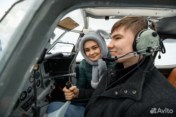 Полет на частном самолёте над Москвой