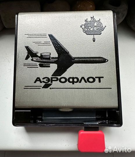 Сигаретница Портсигар Портсигарник аэрофлот Винтаж