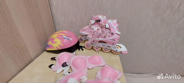 Раздвижные ролики для девочки (набор)