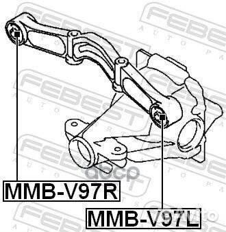 Сайлентблок подушки дифференциала mmbv97L Febest
