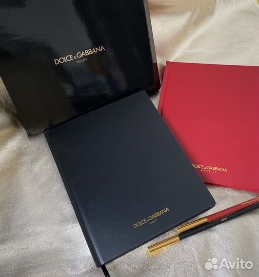 Блокнот dolce&gabbana ежедневник+ карандаш