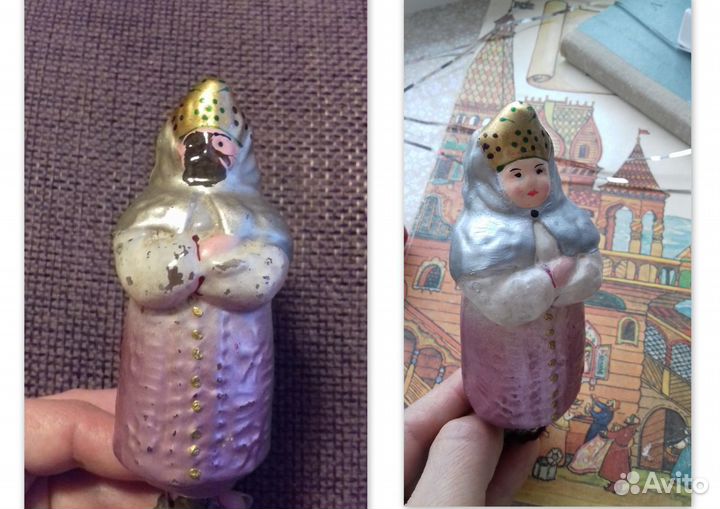 Реставрация елочных игрушек