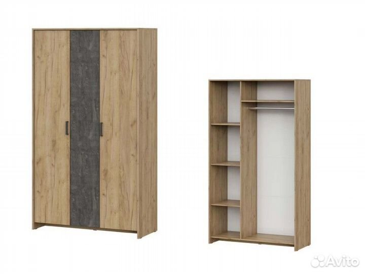 Шкаф 3-х дверный