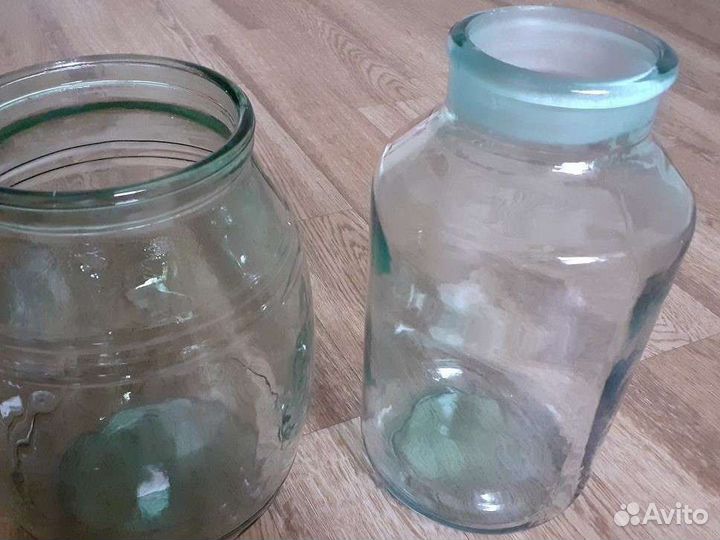 Банки декоративные, стекло, винтаж, СССР