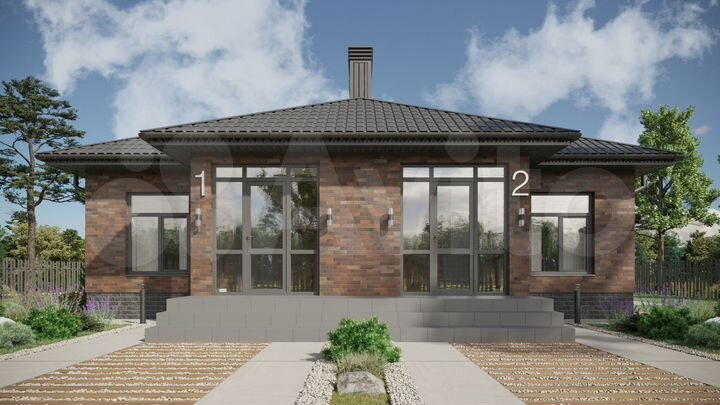 Таунхаус 63,9 м² на участке 3 сот.