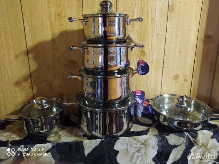 Набор кухонной посуды 12 предметов Bergner BG 416