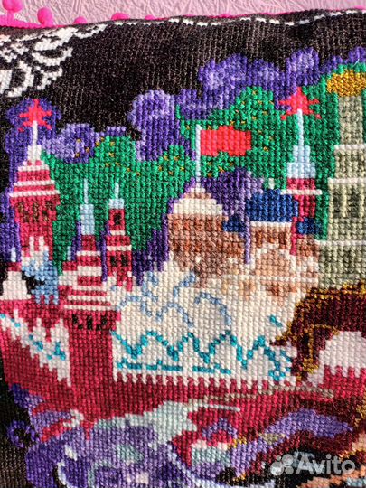 Вышивка крестиком, коврик, накомодник, винтаж