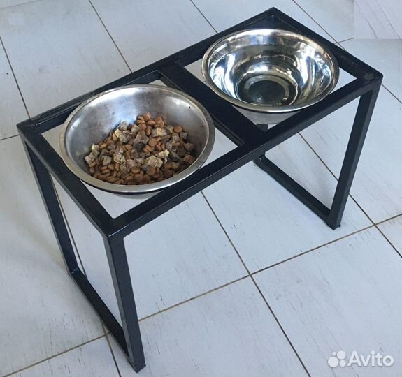 Подставка под миски в стиле лофт (loft)