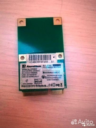 Wi-FI модуль 802.11b/g Mini PCI-e для ноутбука