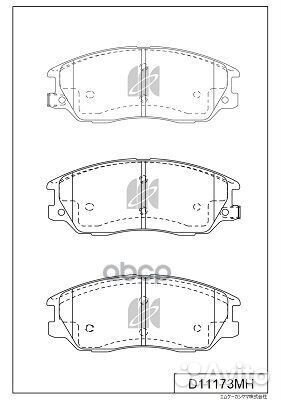 Колодки тормозные (с антискрипной пластиной) D1
