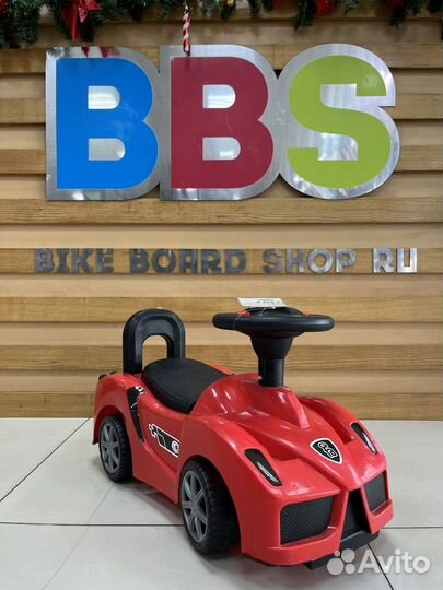 Автомобиль-каталка детская Funny Animals красный