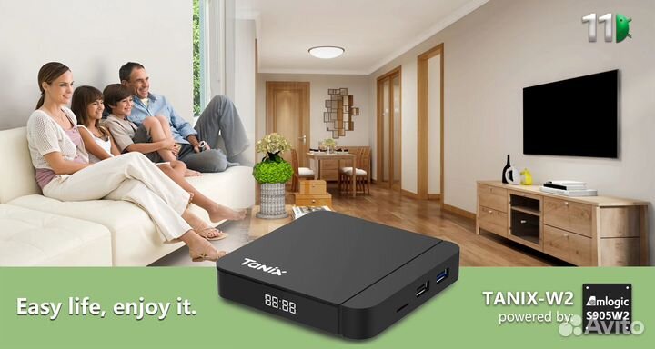 Приставка смарт тв бокс Tanix W2 (4/32 Гб)