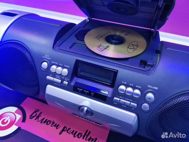 Стильный Винтаж: Boombox JVC RV-B55 GY