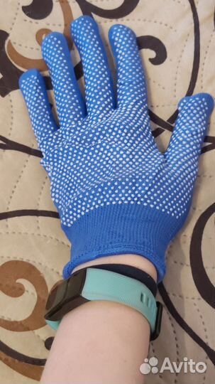 Перчатки рабочие нейлоновые/ садовые с покрытием