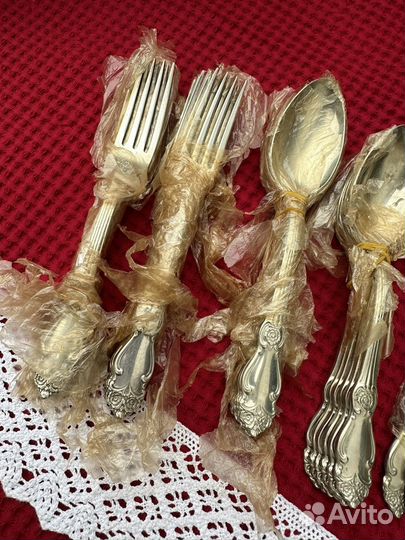 Ложки Вилки десертные мельхиор СССР