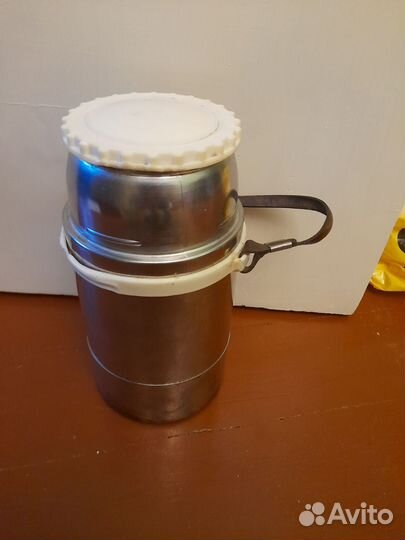 Походный бидон фляга нержавейка, 1 л. СССР