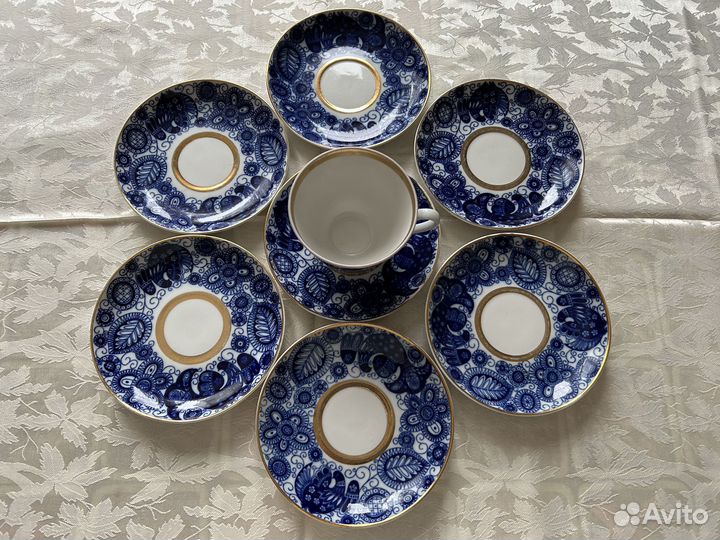 Чайная пара, блюдца 