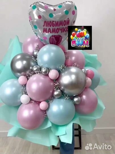 Букет из воздушных шаров, цветы из шаров