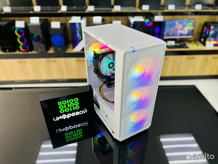 Игровой пк Core i3-12100F/DDR4-16/RTX 4060/M.2-512