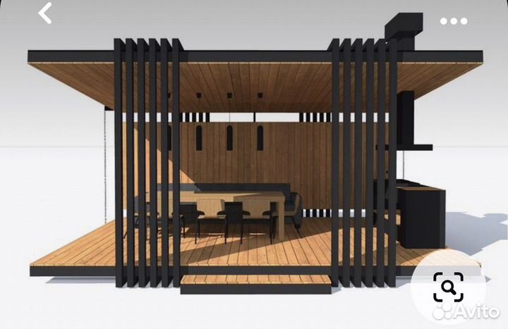 Беседка металлическая для дома и дачи