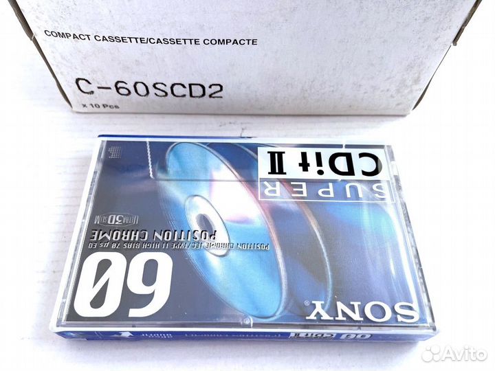 Аудиокассеты Sony Super CDit II 60 - 1995 г