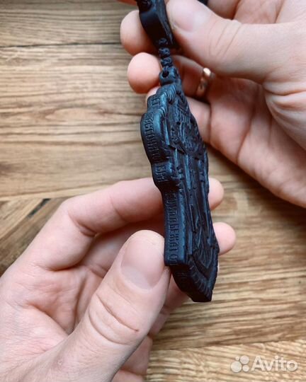 Крест нательный из дерева ручной работы