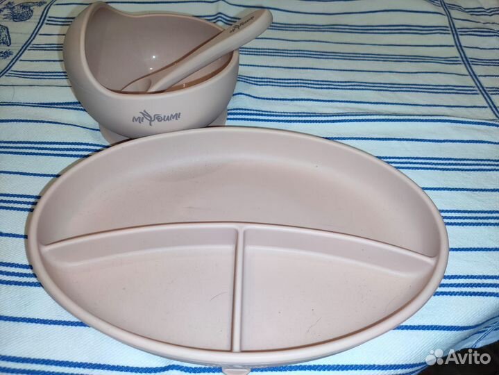 Набор детской силиконовой посуды my youmi