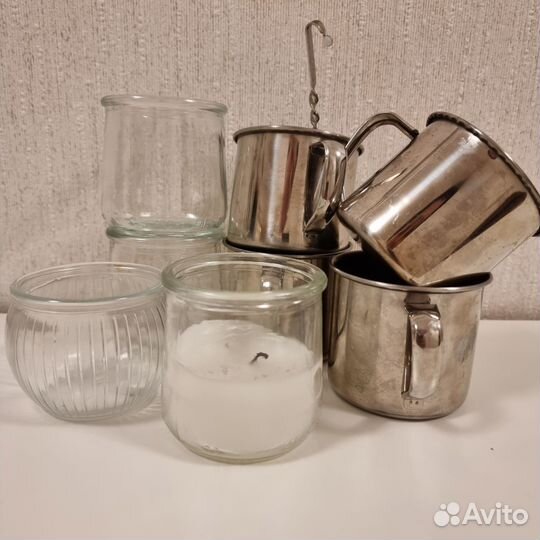 Кружки, банки, подсвечники
