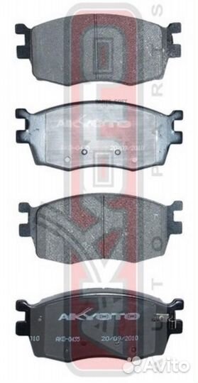 Akyoto AKD-0435 колодки тормозные дисковые передни
