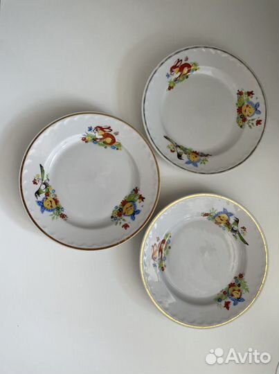 Тарелки СССР колобок пакетом раритет 3 Цена за все